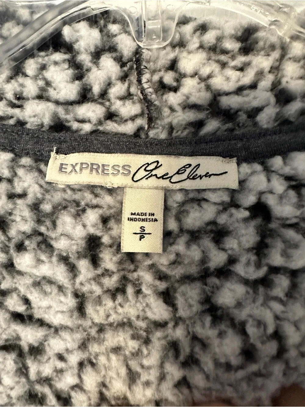 Express Fuzzy Sherpa Jacket- Full Zip